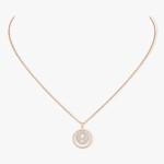 Messika - Lucky Move Pave Necklace Pink Gold SM